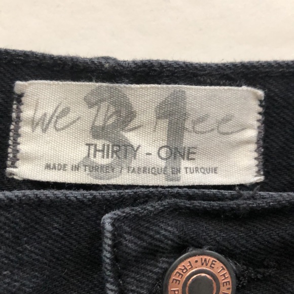 Free People We the Free Black Denim Jeans OBI271078 CA32054 - size 31 - Picture 3 of 7